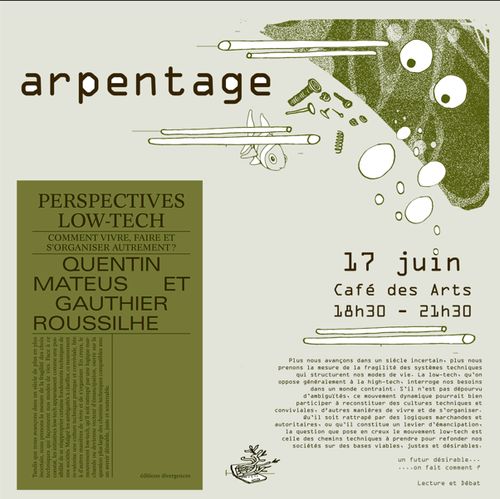 Arpentage - Perspectives Low tech